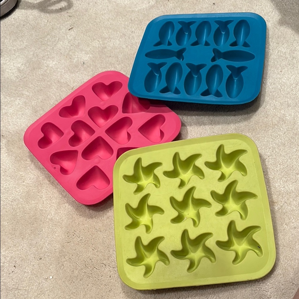 3 . shape molds  for shaped ice-frozen treats-jello etc